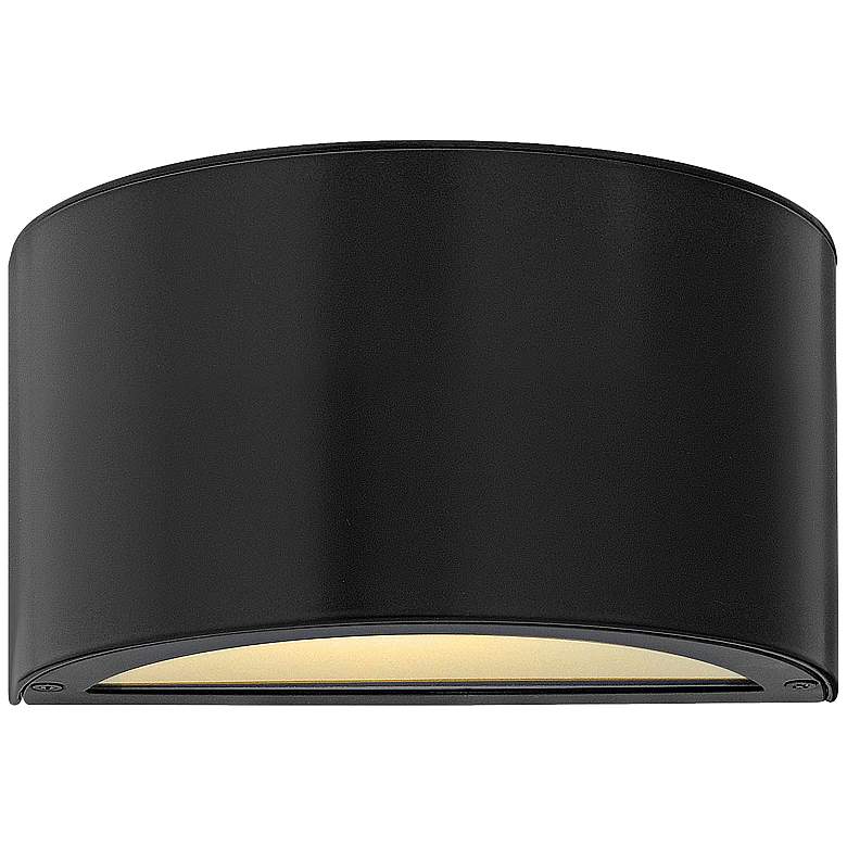 Hinkley Luna 5&quot; High Satin Black 2-LED Outdoor Wall Light