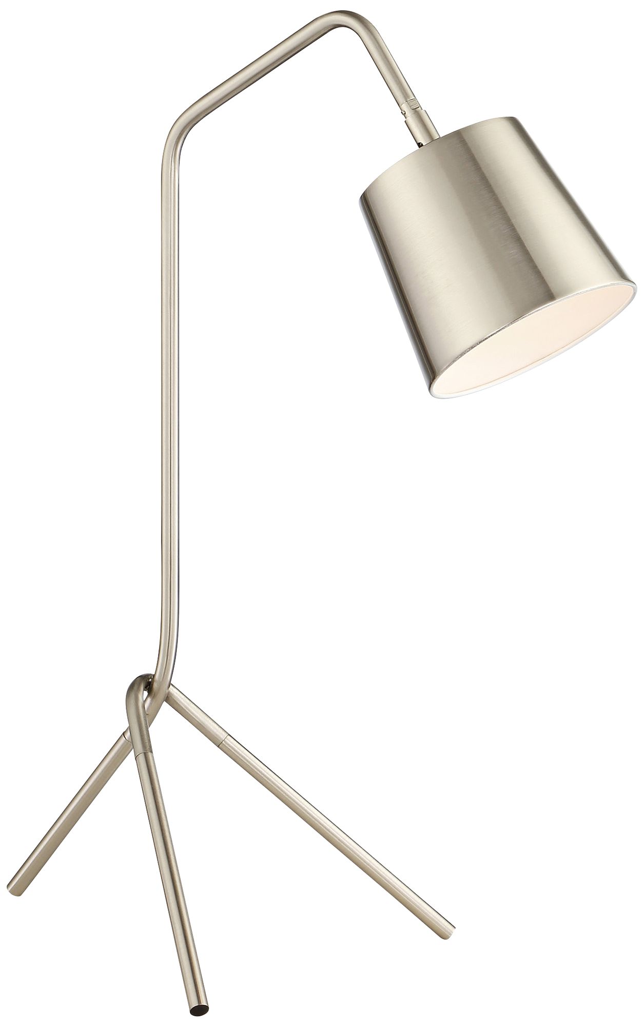 Lite Source Quana Brushed Nickel Tripod Desk Lamp