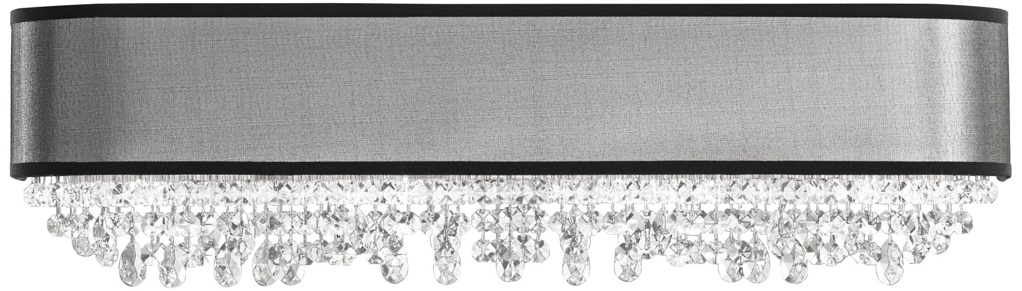 Schonbek Eclyptix 6 1/2" High Small Black and Crystal Sconce