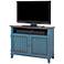 Ellington 41 1/2" Wide Vibrant Blue 2-Door Wood TV Stand