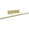 Slim-Line 43" Wide Satin Brass Direct Wire LED Picture Light