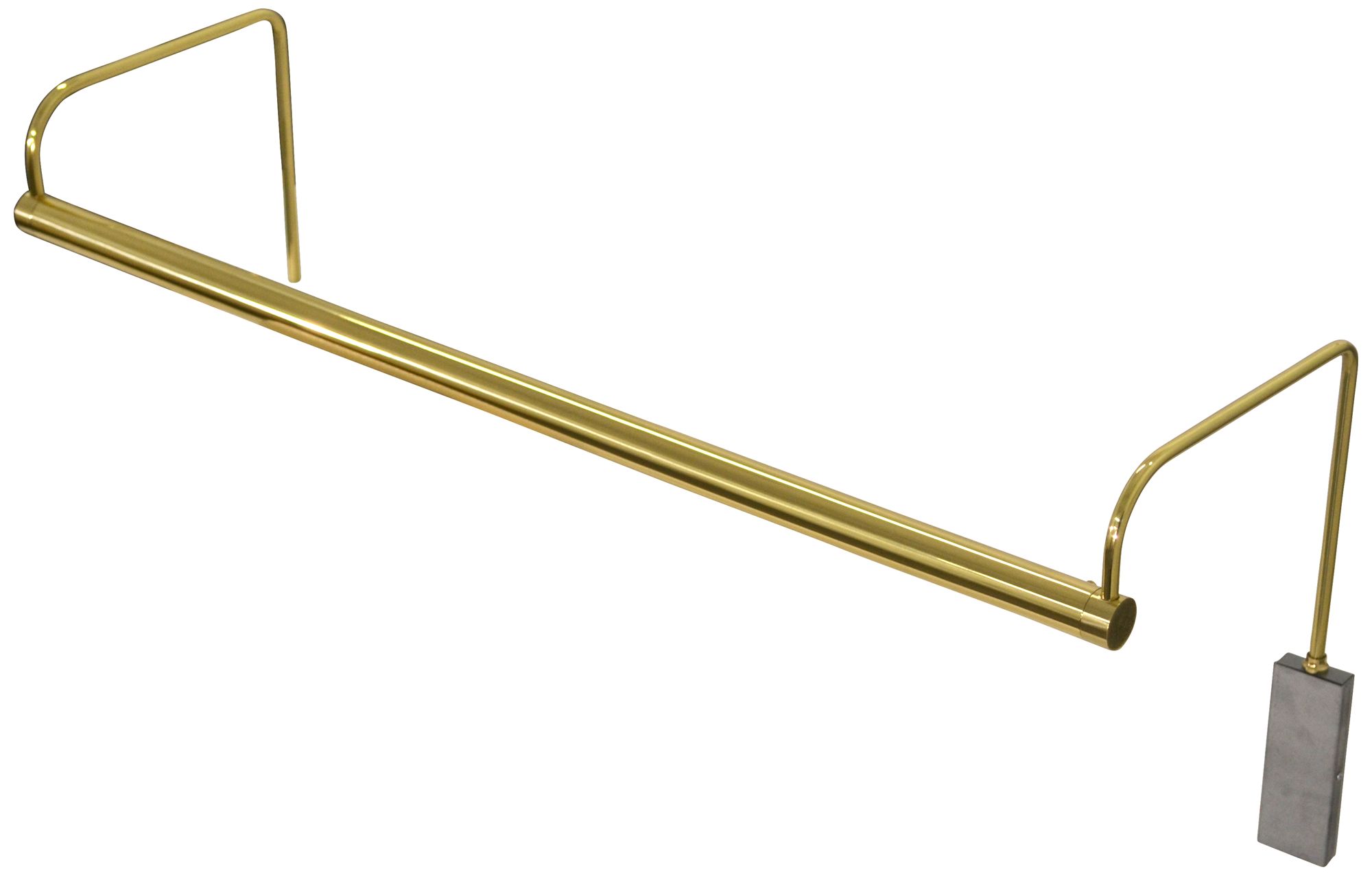 Slim-Line 29" Wide Polished Brass LED Picture Light