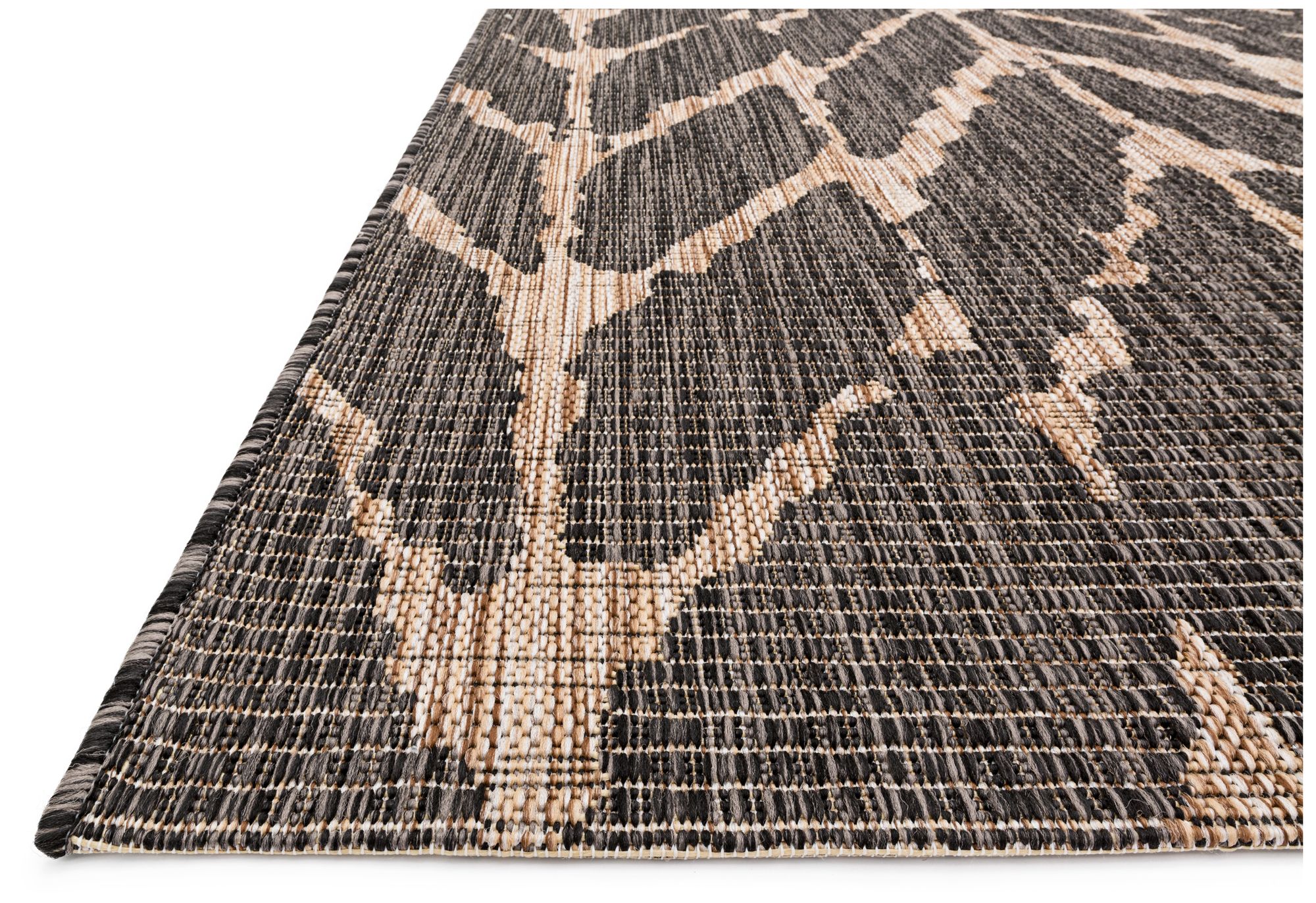 Isle IE-02 Charcoal and Mocha Outdoor Area Rug 