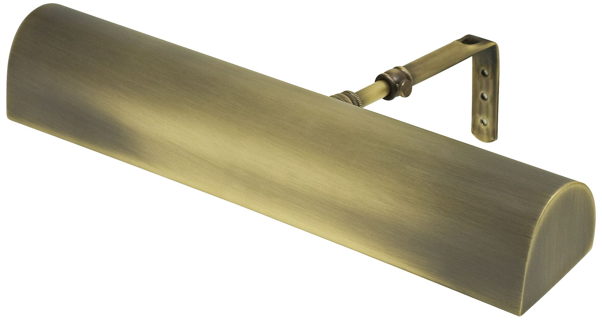 Traditional 14" Wide Antique Brass LED Picture Light