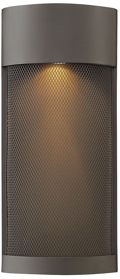 Aria 18"H Buckeye Bronze and Steel Mesh Outdoor Wall Light