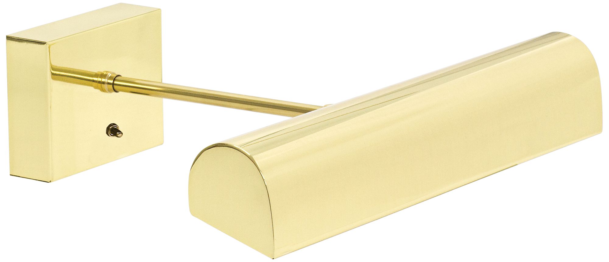 Classic 14" Wide Polished Brass LED Picture Light