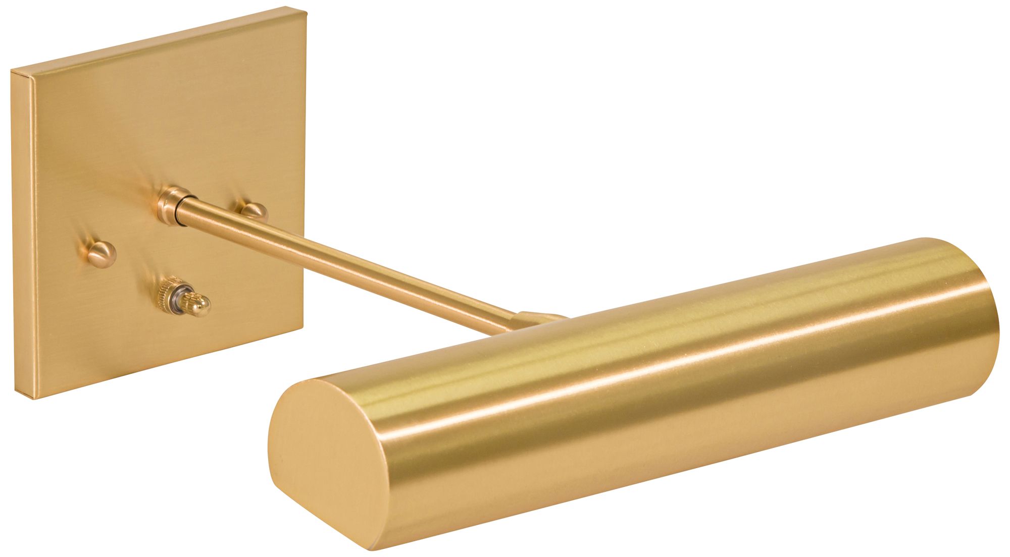 Contemporary 9" Wide Satin Brass Direct Wire Picture Light