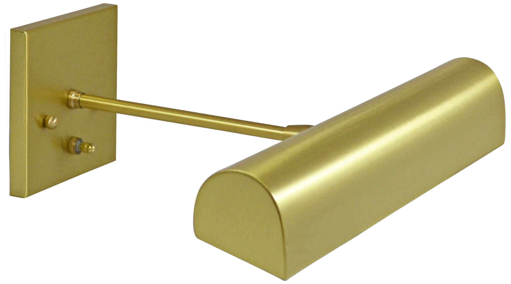 Traditional 14" Wide Satin Brass Direct Wire Picture Light