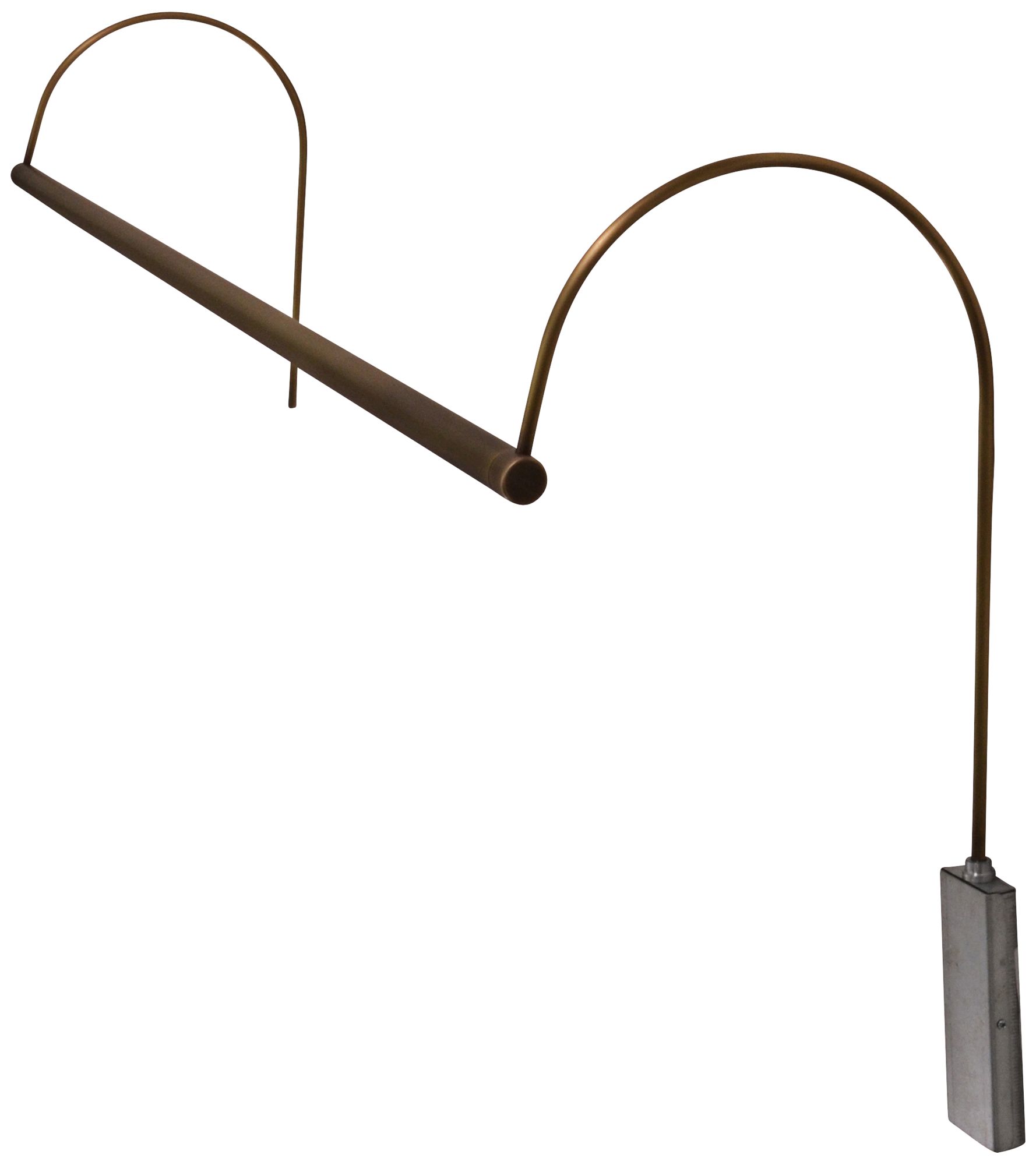 Ultra Slim-Line 41" Wide Antique Brass LED Picture Light