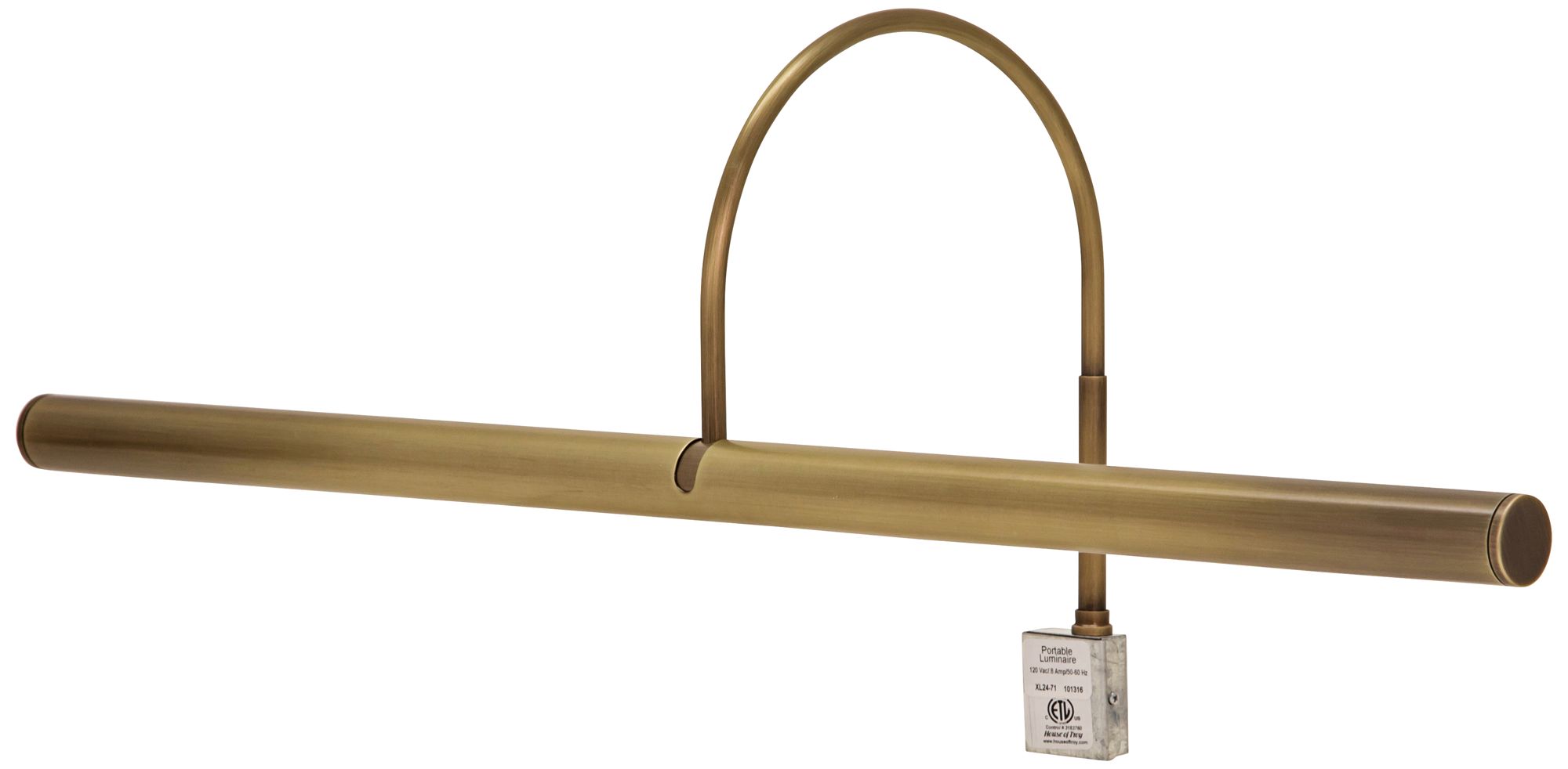 House of Troy Slim-Line XL 24" Wide Antique Brass Picture Light