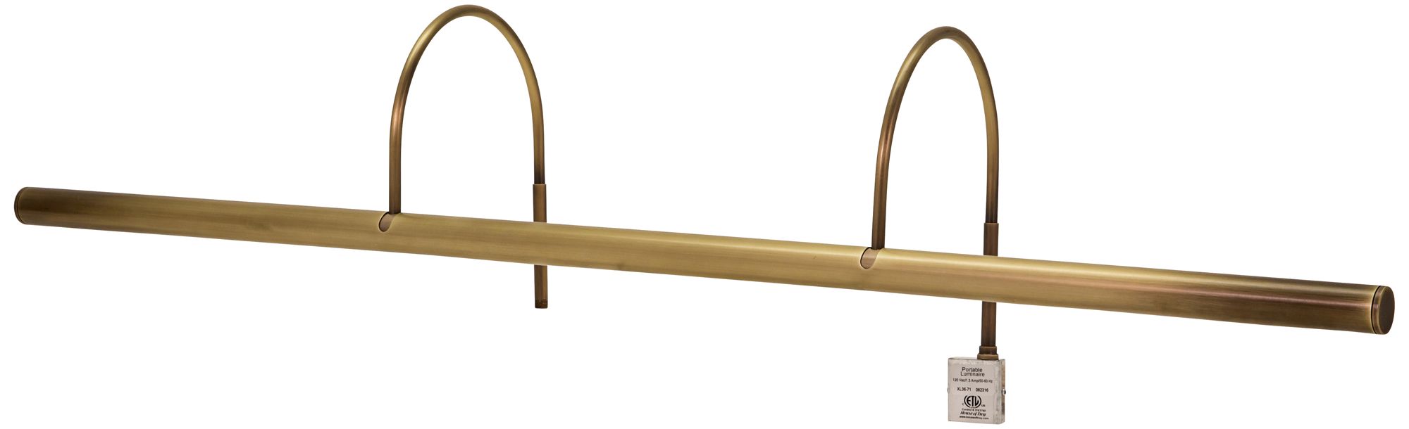 House of Troy Slim-Line XL 36" Wide Antique Brass Picture Light