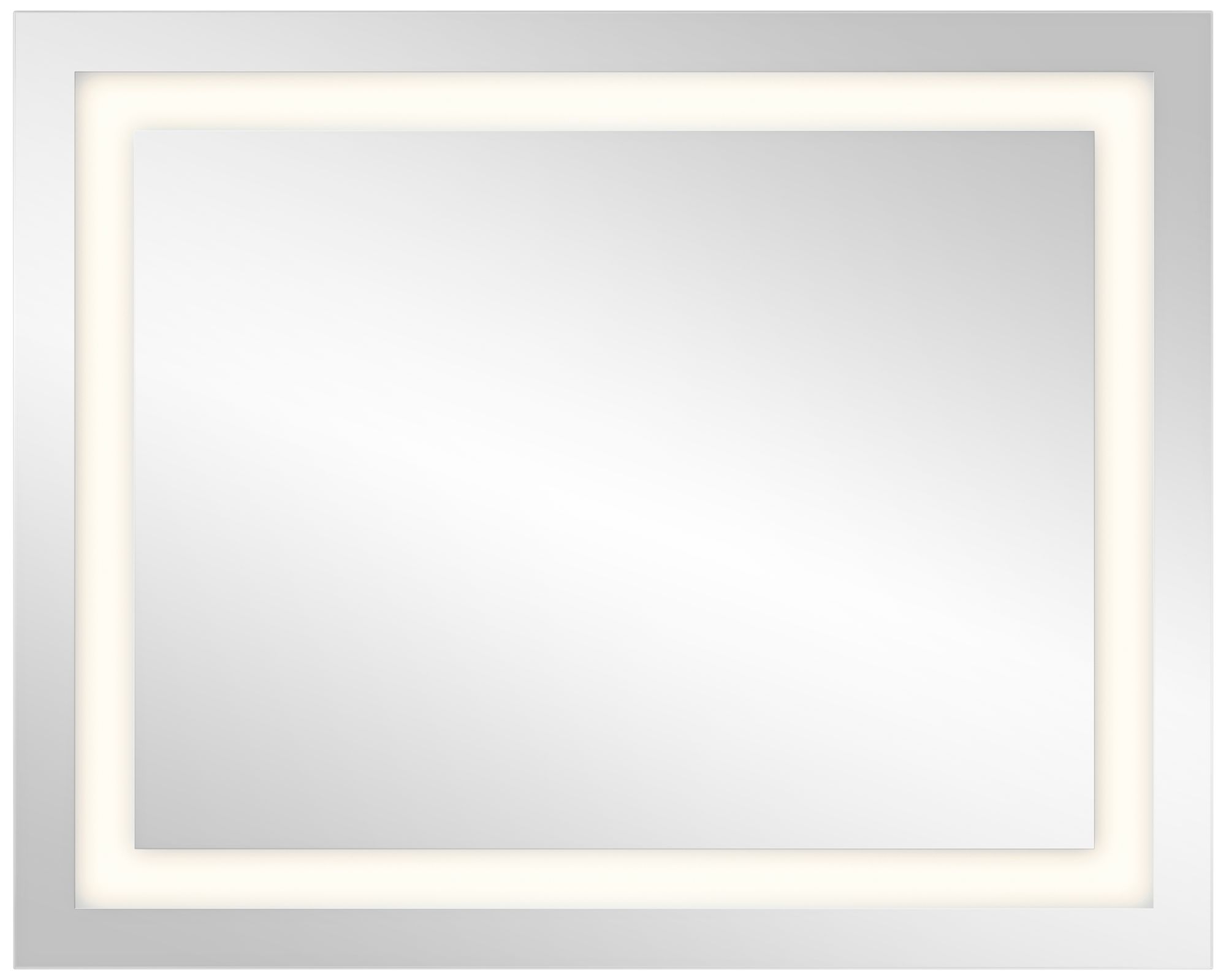 Elan Edge-Lit Etched Window 24" x 30" LED Wall Mirror