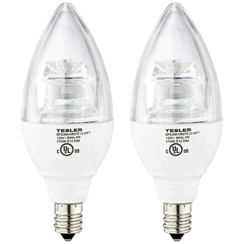 4 Watt Candelabra Base Dimmable LED Bulbs 2-Pack