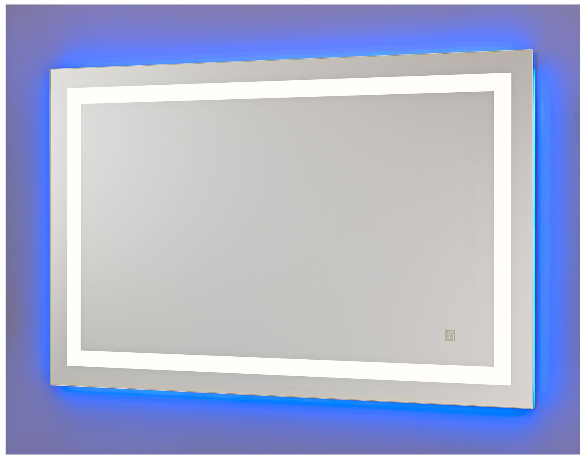 Neoclassic Blue Warm White 27" x 43" LED Vanity Mirror