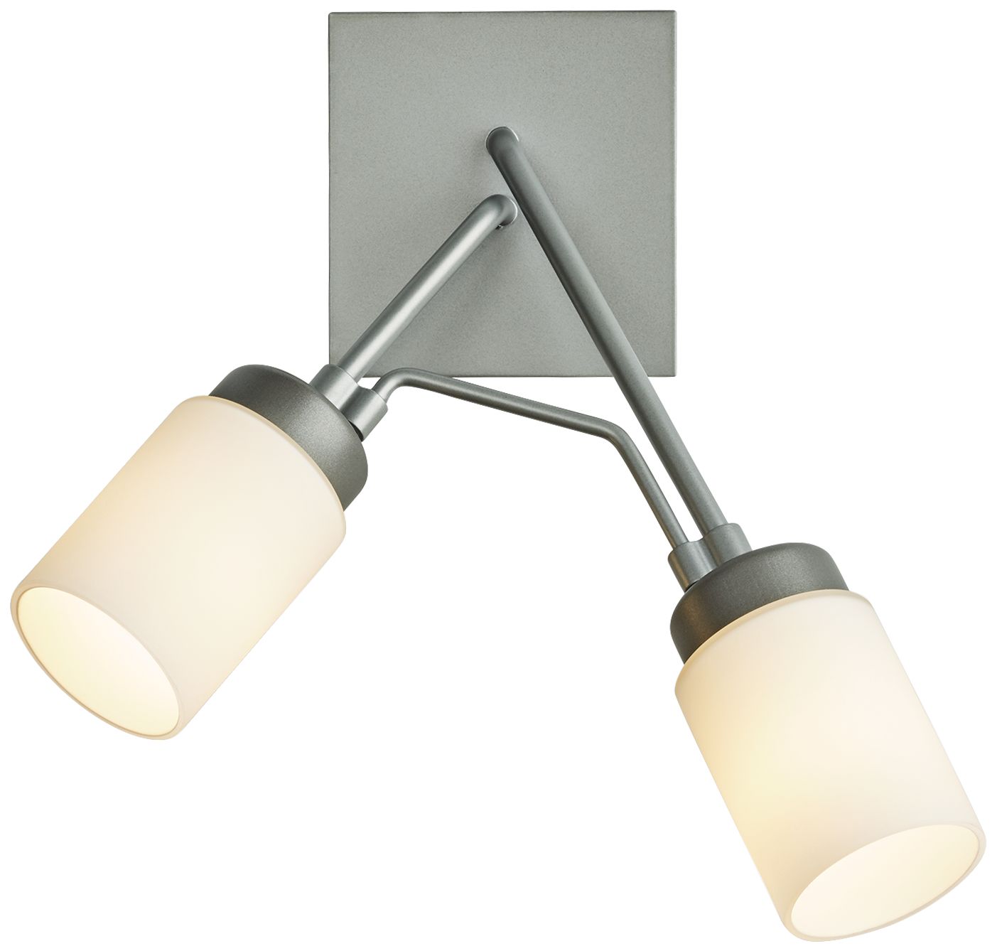 Divergence 13"H Burnished Steel 2-Light Outdoor Wall Light