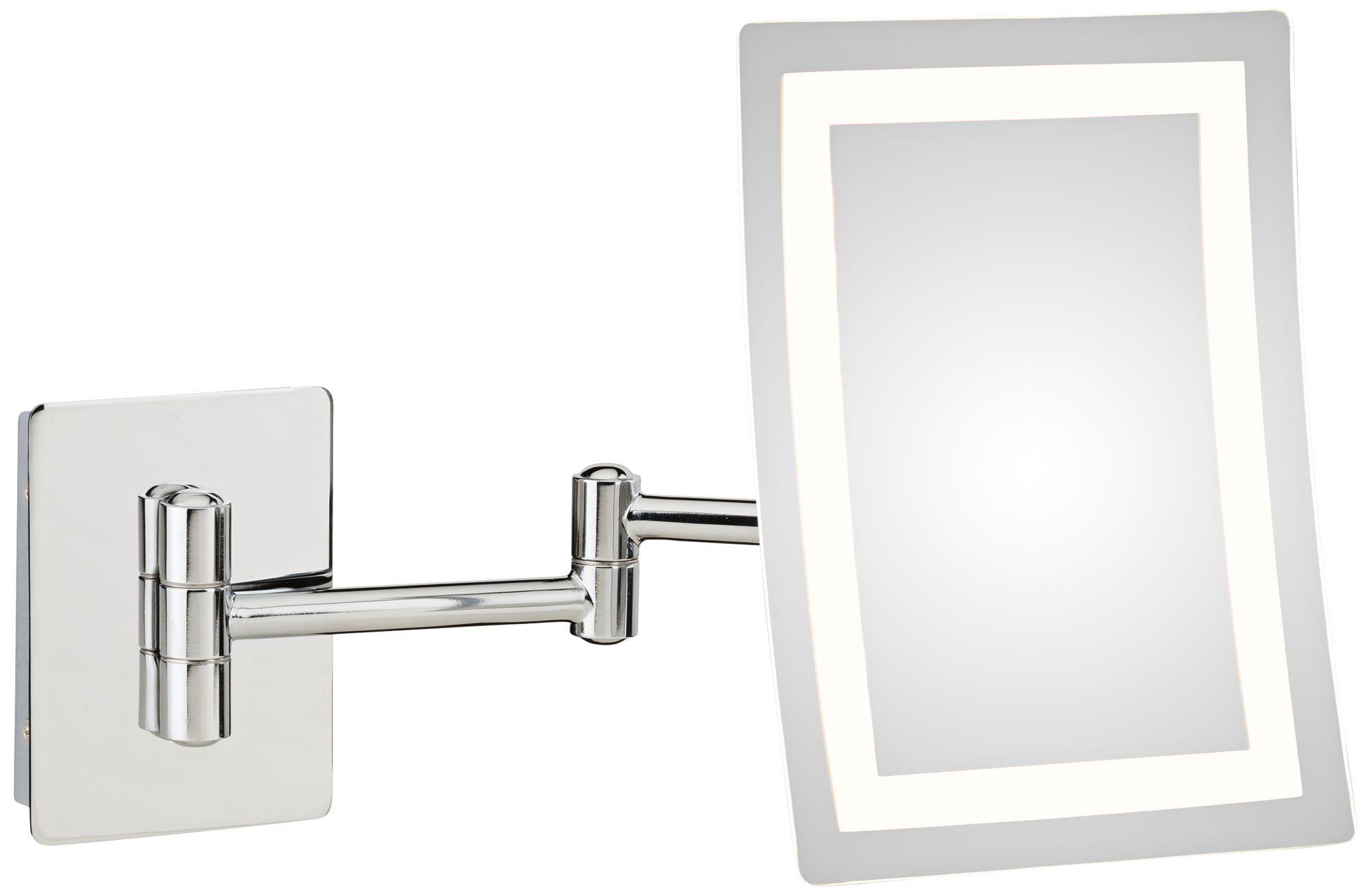 Aptations Ellie Chrome LED Makeup Wall Mirror