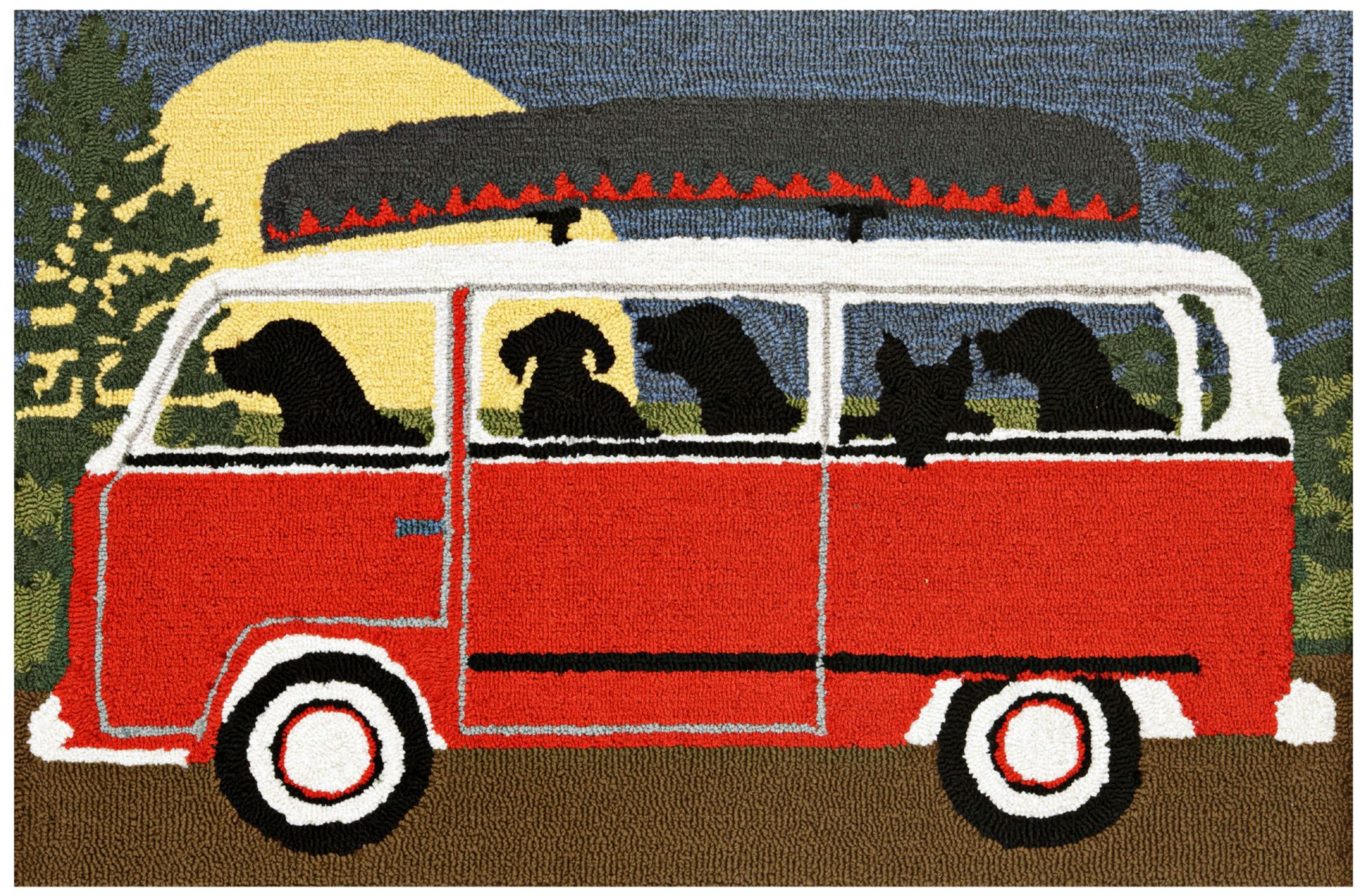 Frontporch Camping Trip 147424 Red Outdoor Area Rug