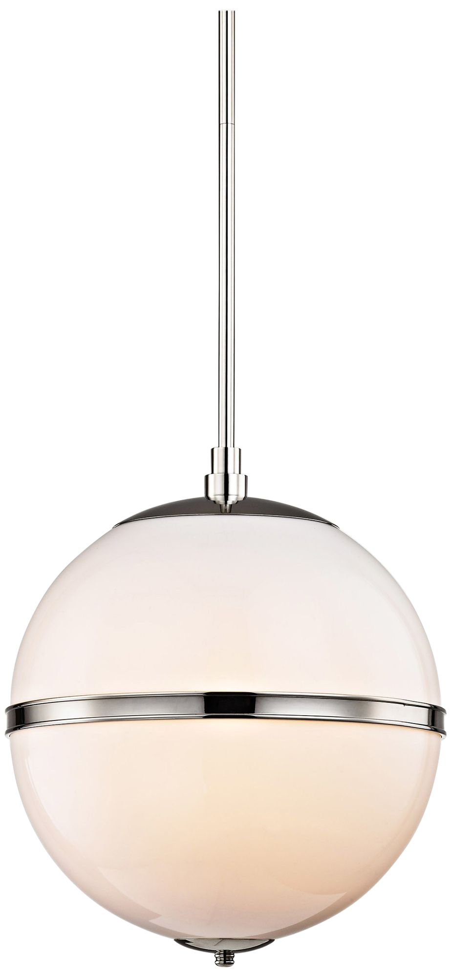 Crystorama Truax 16" Wide Polished Nickel Pendant Light