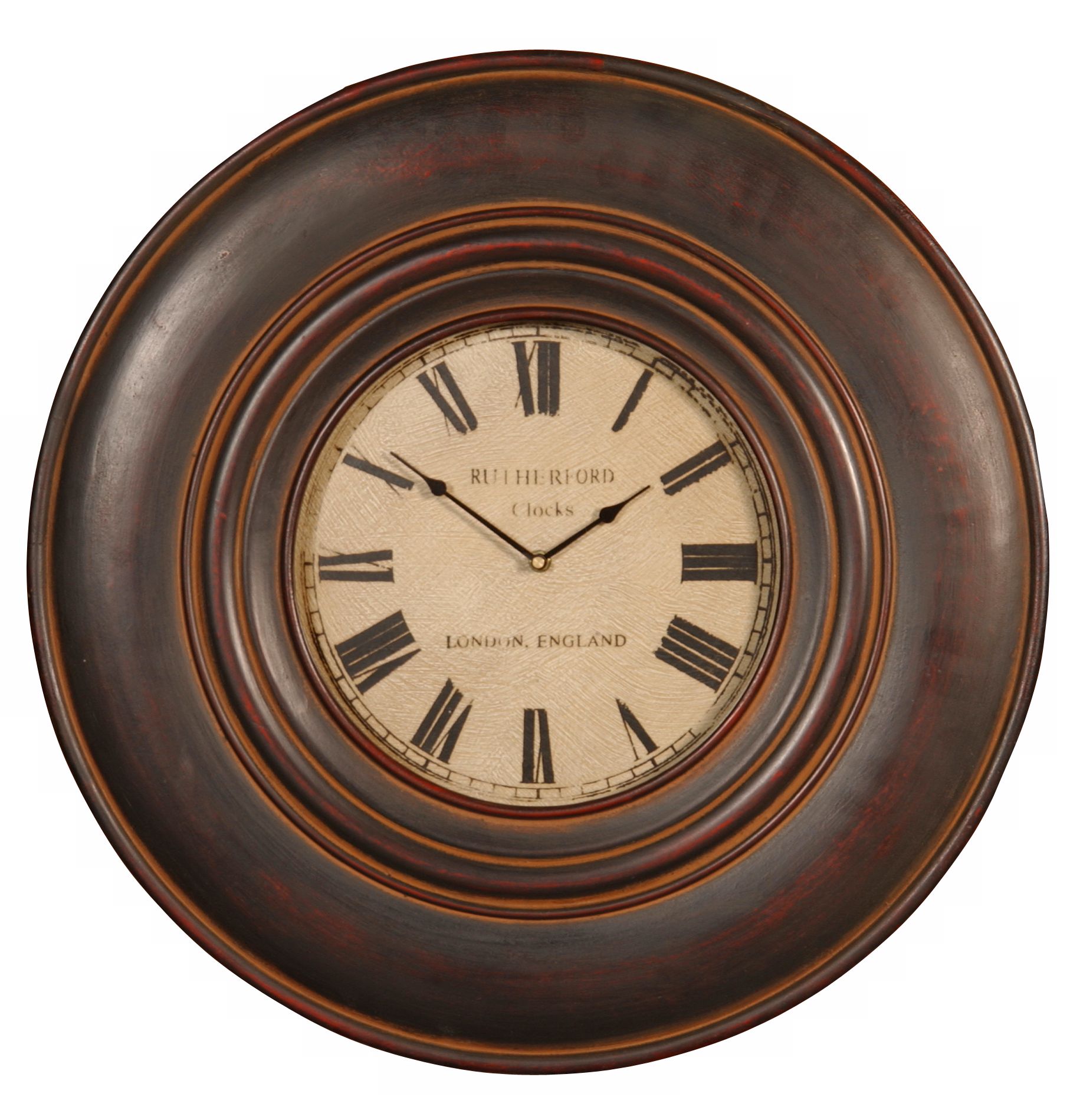 Old English Ivory Face 23" Wide Wall Clock