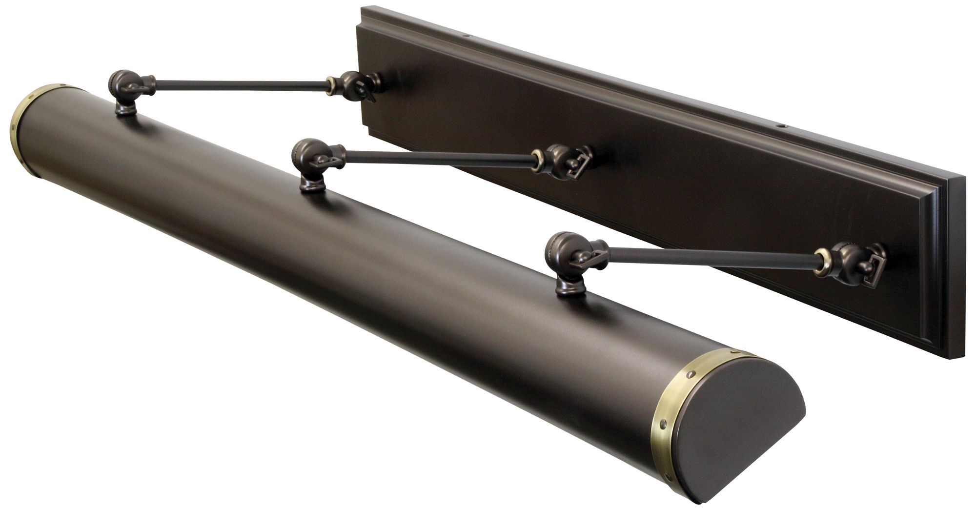 Steamer 42" Wide Mahogany Bronze Direct Wire Picture Light