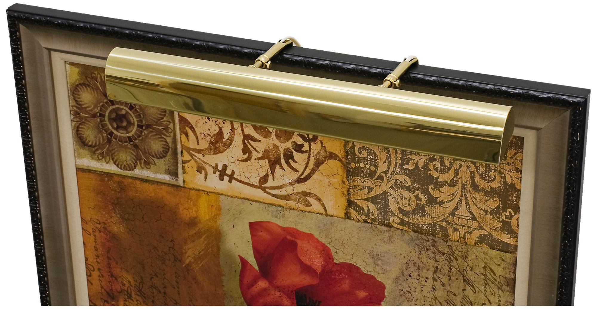 Traditional 36" Wide Polished Brass LED Picture Light