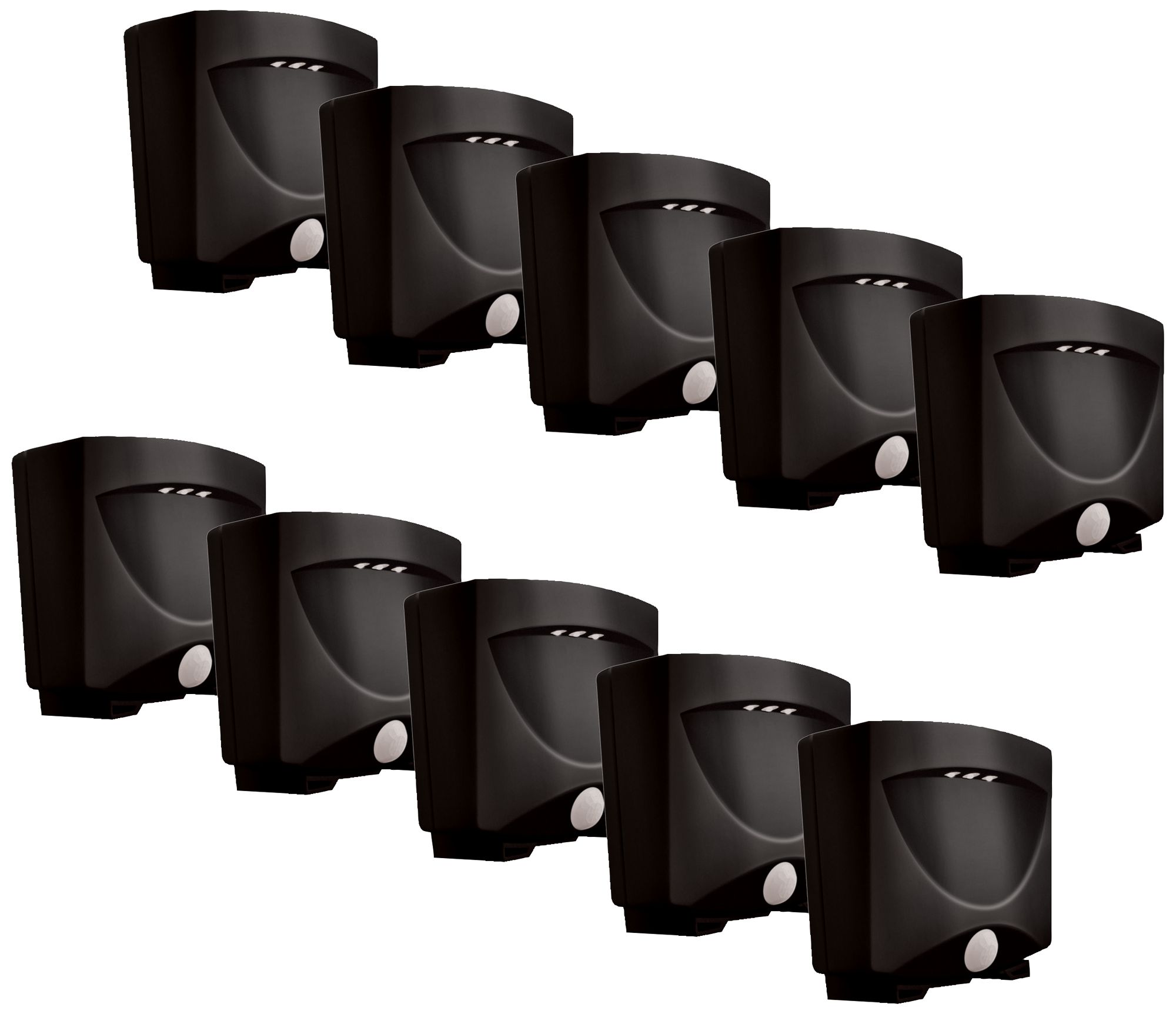 10Pack Dark Bronze Battery LED Outdoor Night Lights 22T97 Lamps Plus