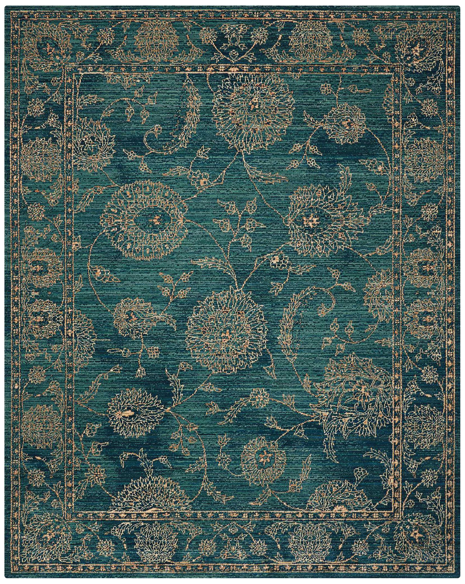 Nourison 2020 NR202 Teal Area Rug 