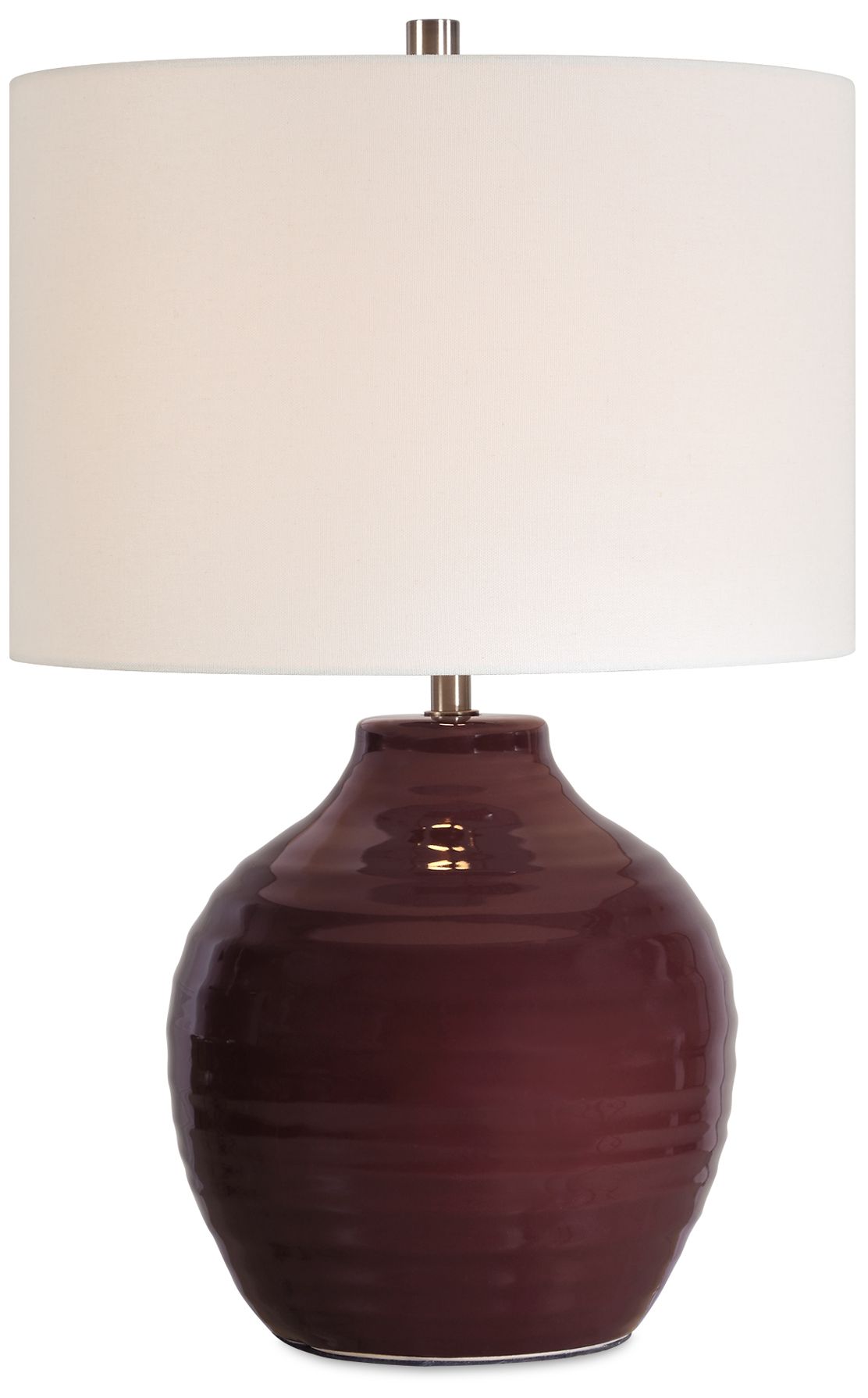 Cinnabar Road Odem 23" High Ruby Red Ceramic Table Lamp