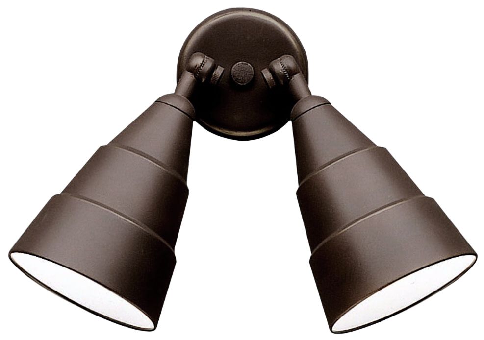 Bronze Finish Two Light Outdoor Security Floodlight 23483 Lamps Plus