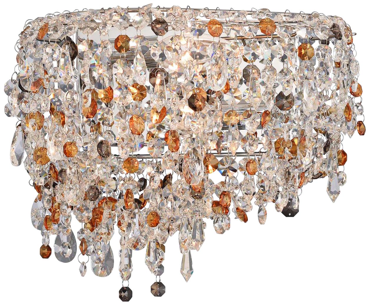 Allegri Jubilee 10" High Chrome Left Facing Wall Sconce