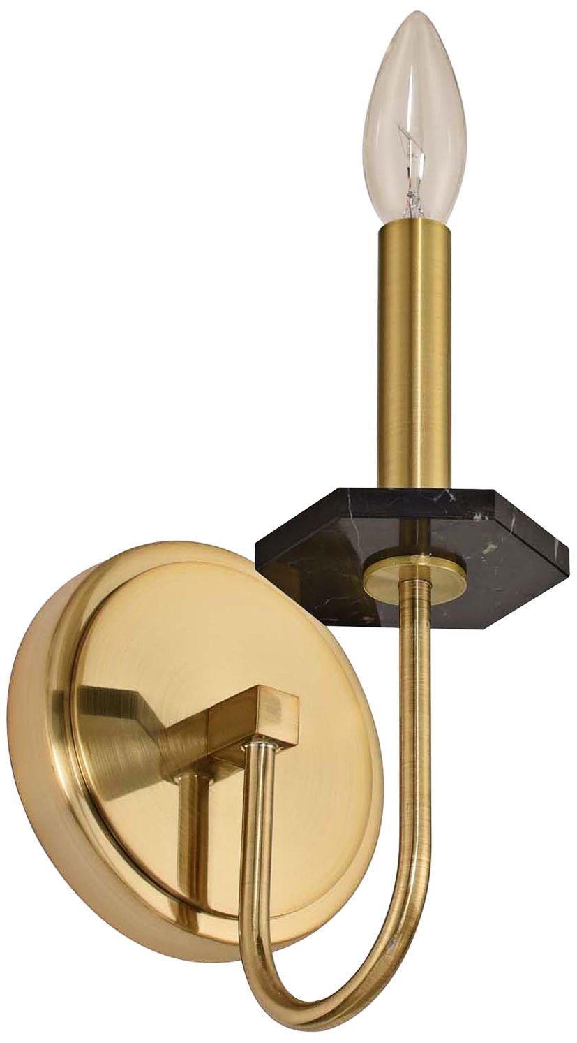 Allegri Piedra 12" High Brushed Brass Wall Sconce