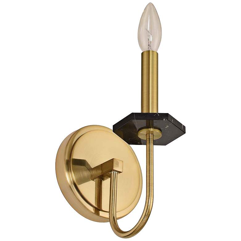 Allegri Piedra 12&quot; High Brushed Brass Wall Sconce