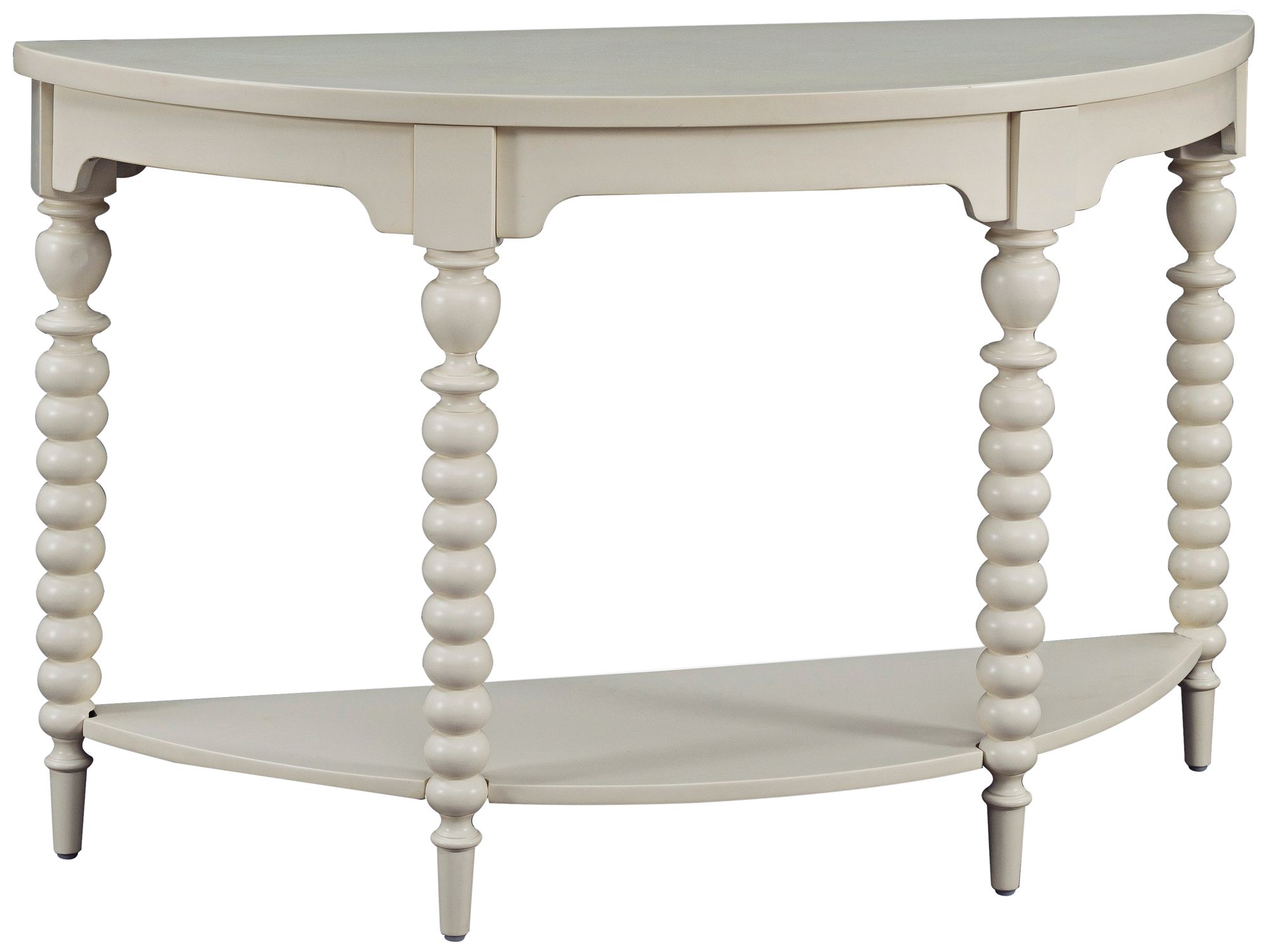 Emerson 49" Wide Soft White Finish Sofa Table
