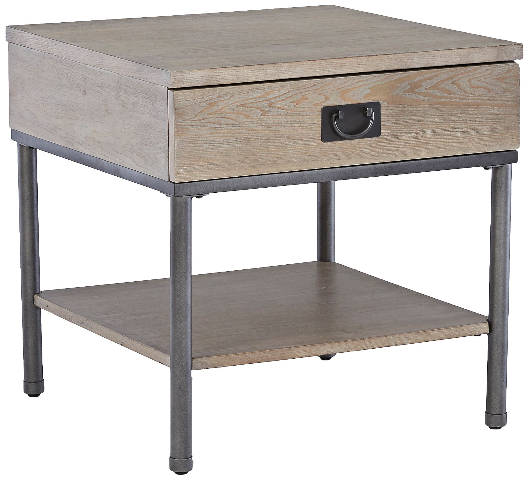 Klaussner Shoal Creek 24" High Light Gray Ash End Table