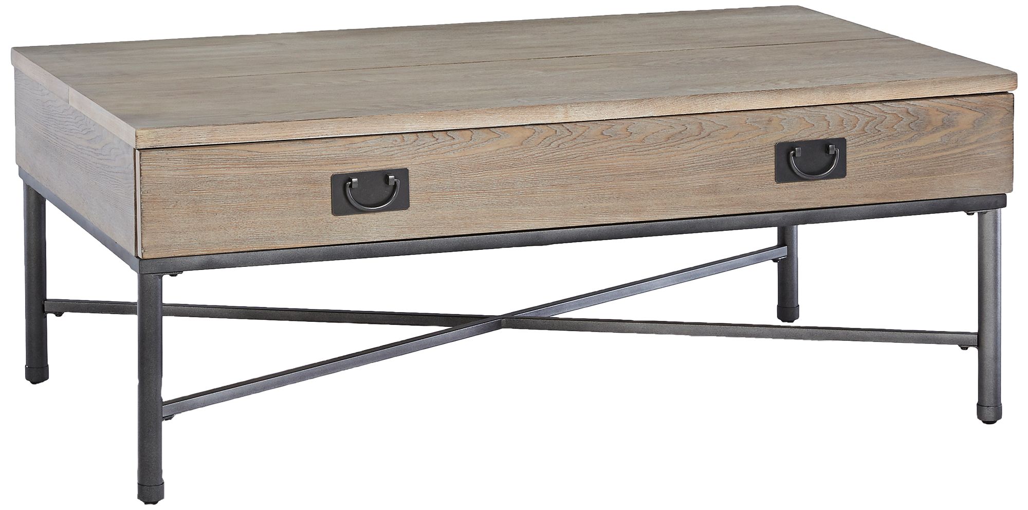 Shoal Creek 48" Wide Gray Ash Cocktail Table with Lift Top