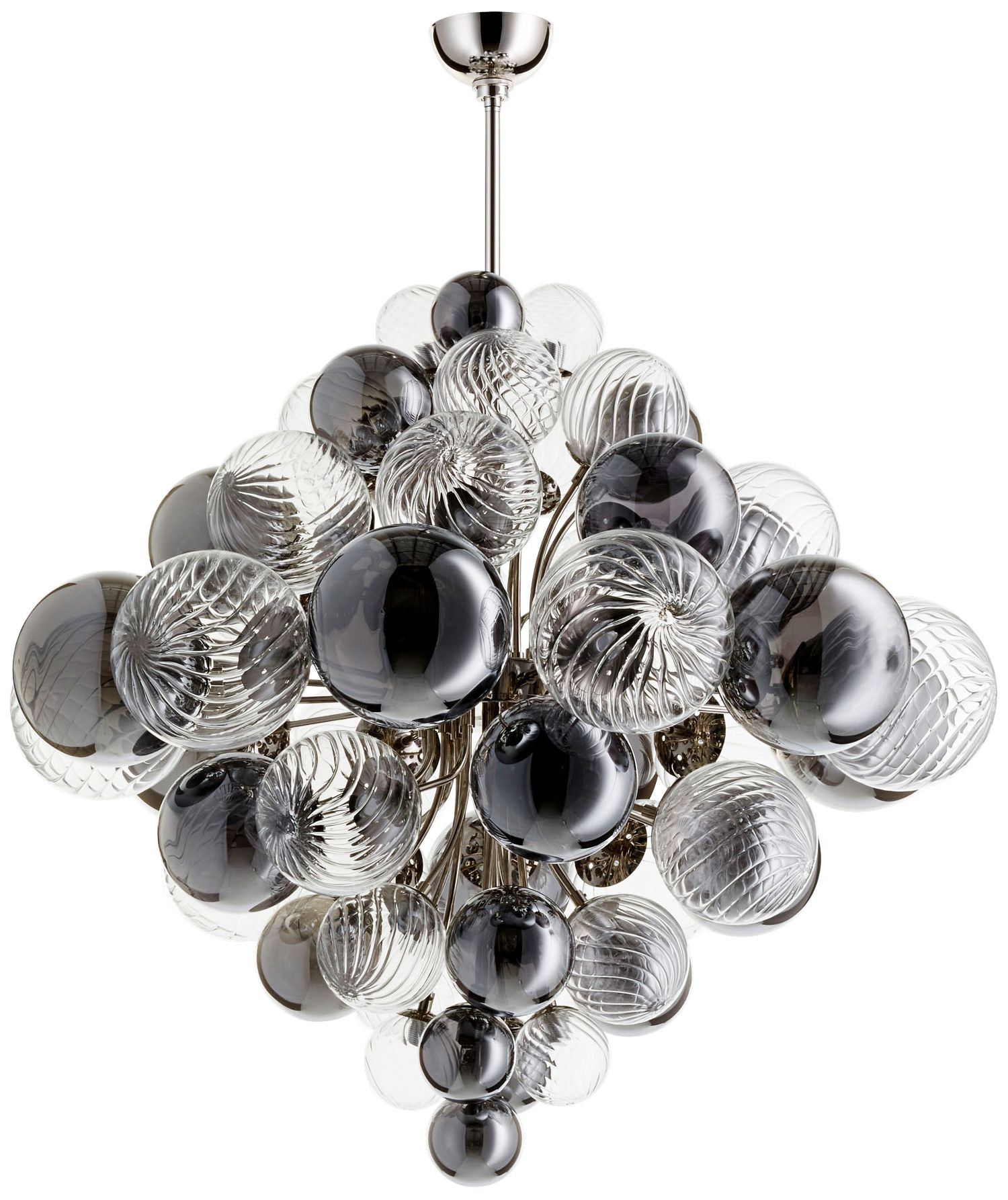 Valence 33 3/4" Wide Polished Nickel 25-Light Pendant