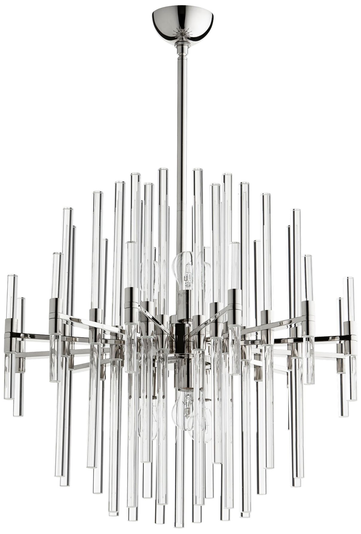 Cyan Design Quebec 26 1/4"W Polished Nickel 6-Light Pendant