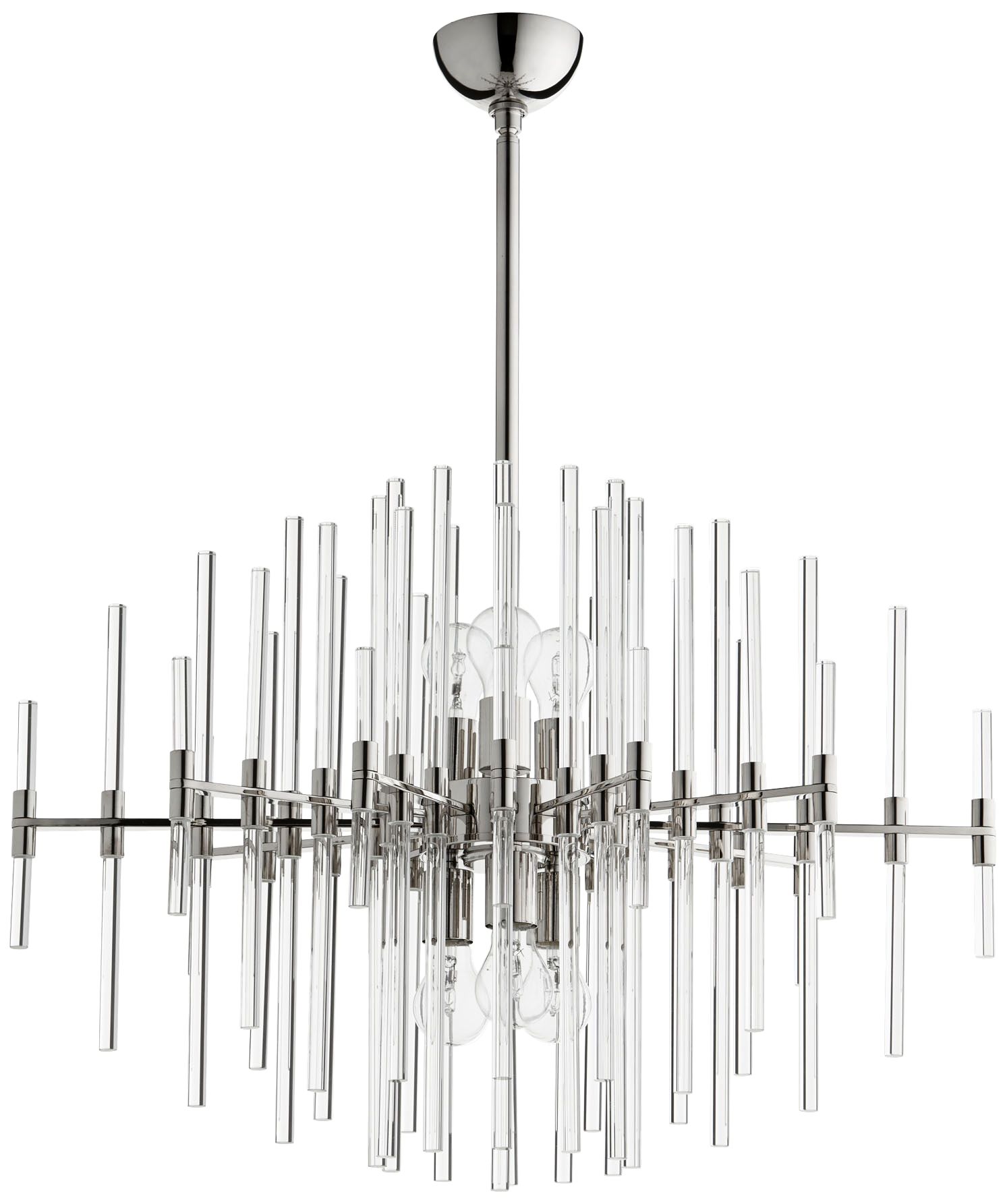 Cyan Design Quebec 30 1/2"W Polished Nickel 6-Light Pendant