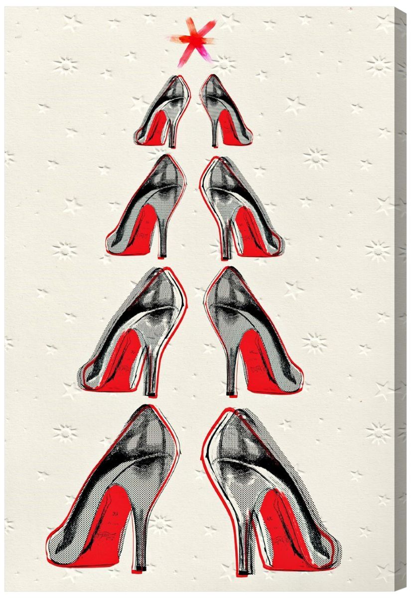 Oliver Gal Christmas Tree 2013 Canvas Wall Art