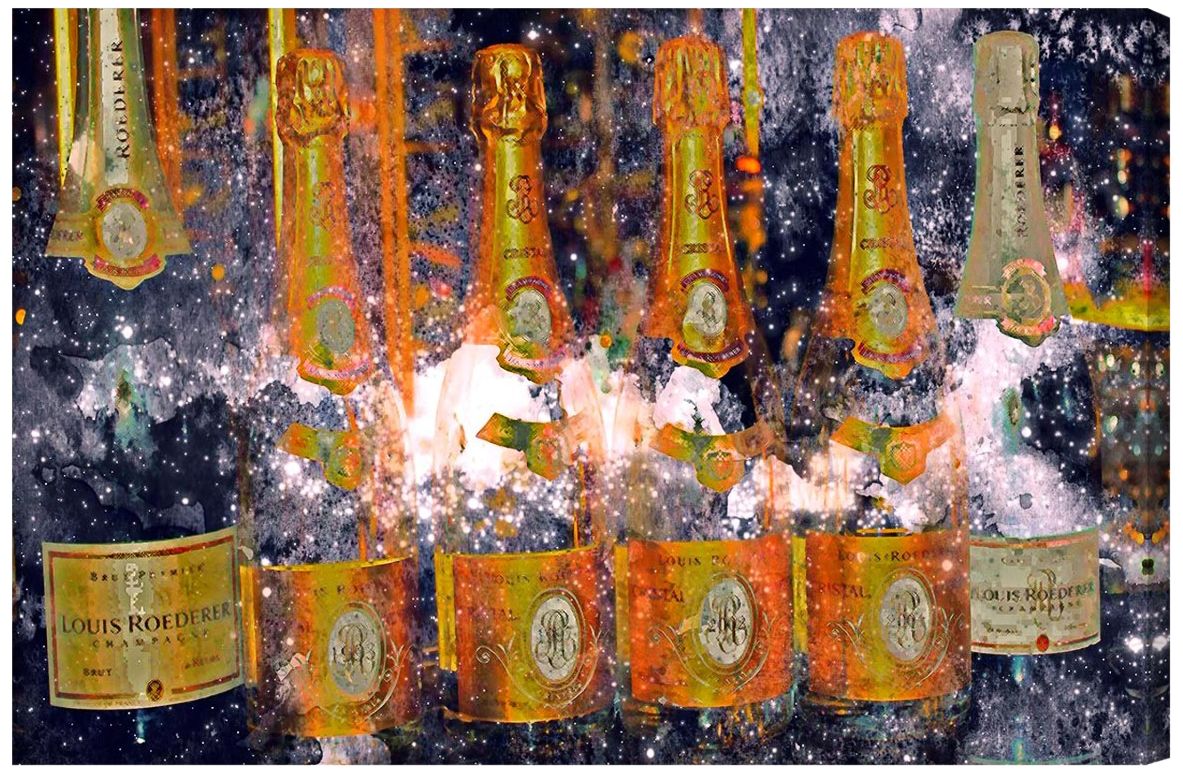 Oliver Gal Galactic Cristal Canvas Wall Art