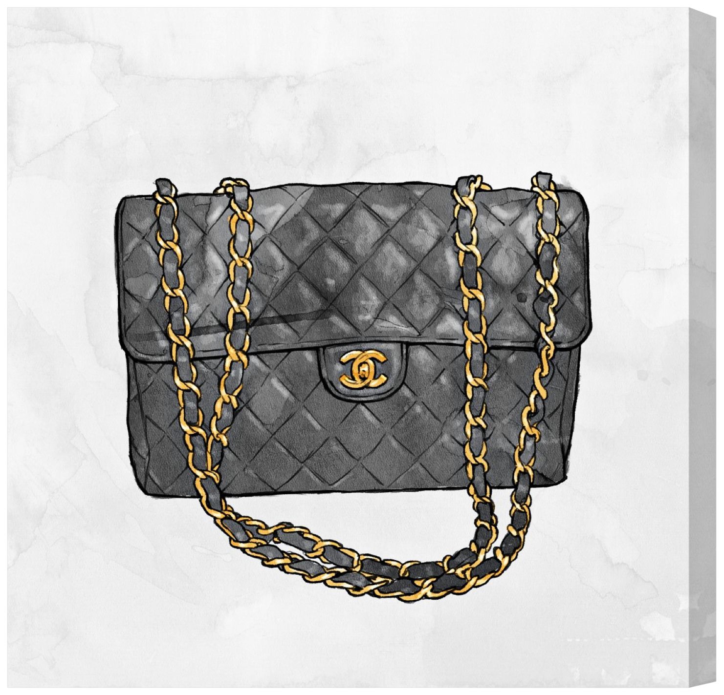 Oliver Gal Everything But My Bag Canvas Wall Art