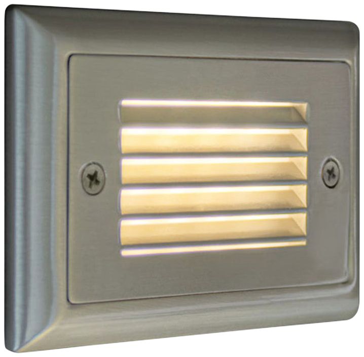 Step 4 3/4"W Horizontal Louver 3000K LED Outdoor Step Light 23H57