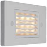 Step 4 3/4&quot;W Horizontal Wave Amber LED Outdoor Step Light