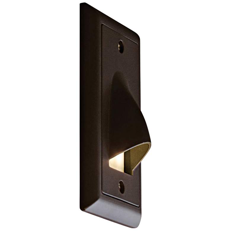 Bruck Step 3&quot;W Vertical Cove Amber LED Outdoor Step Light