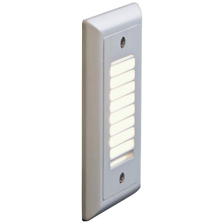 Bruck Step 3&quot;W Vertical Louver Amber LED Outdoor Step Light