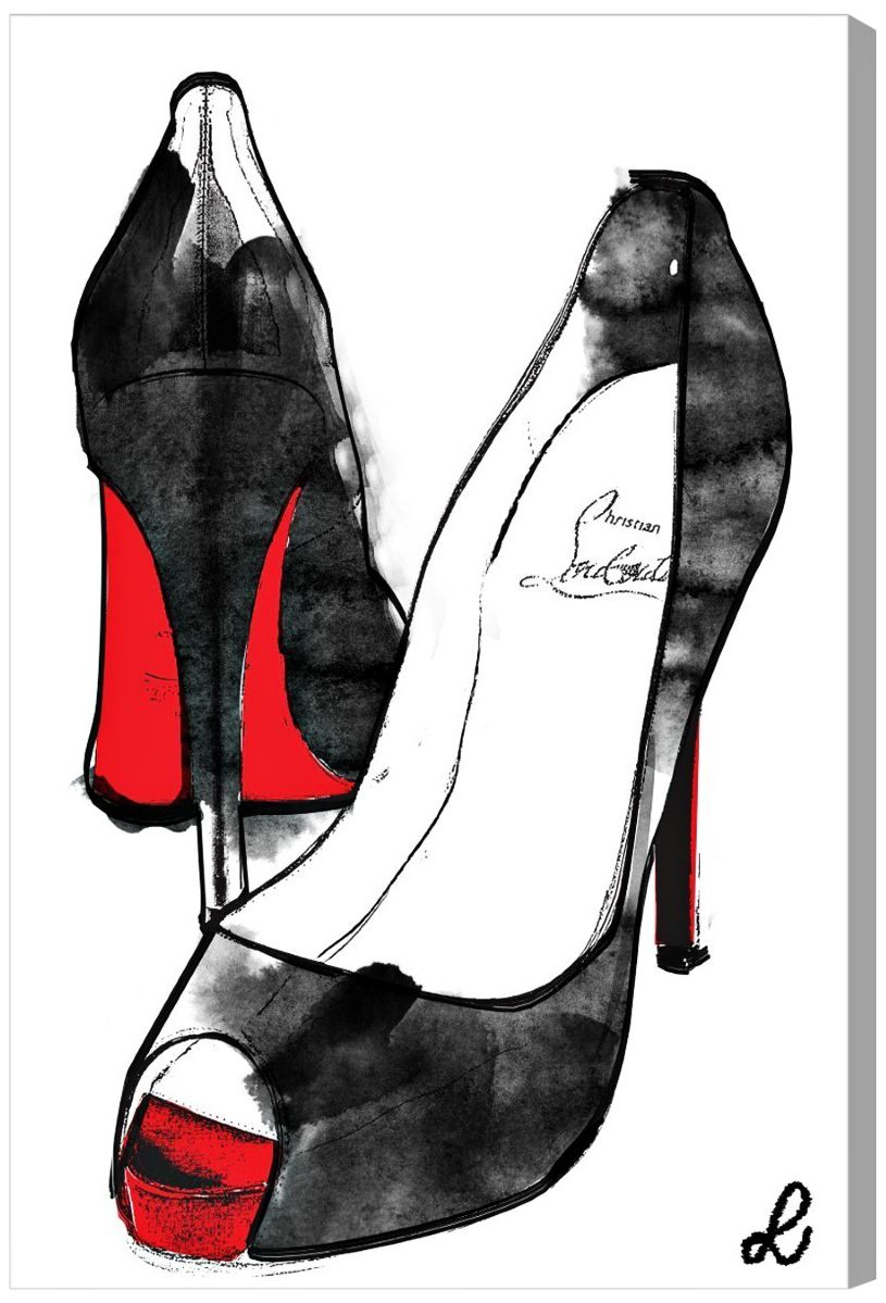 Oliver Gal Stilettos Canvas Wall Art
