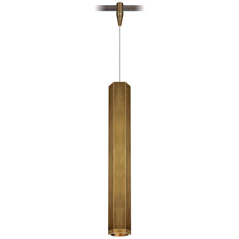 Image 2 Tech Lighting Blok 3 1/4"W Aged Brass Monorail Mini Pendant