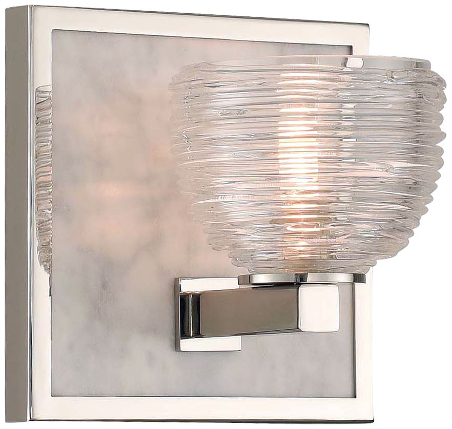 Bianco 6" High Polished Nickel LED Wall Sconce