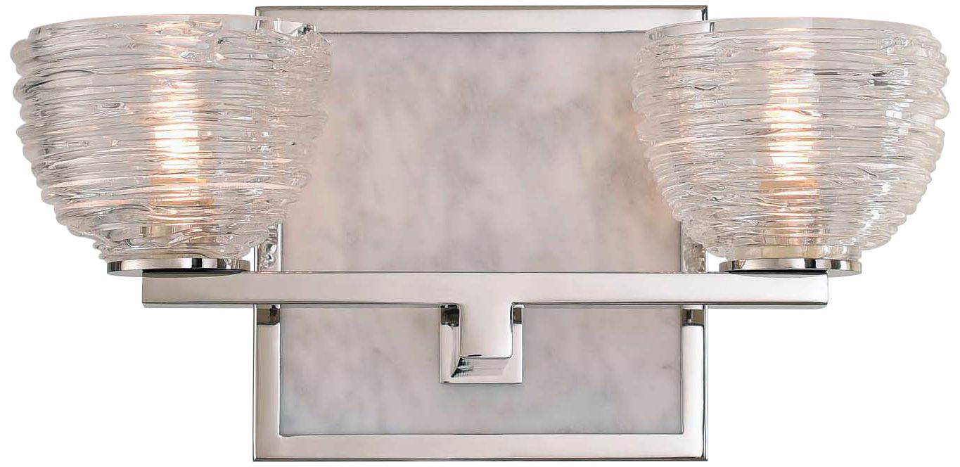 Bianco 6" High Polished Nickel 2-LED Wall Sconce