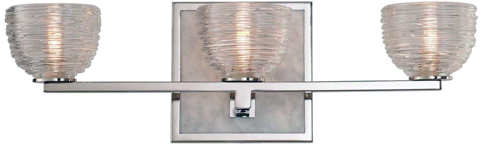 Bianco 18" Wide Polished Nickel 3-LED Bath Light